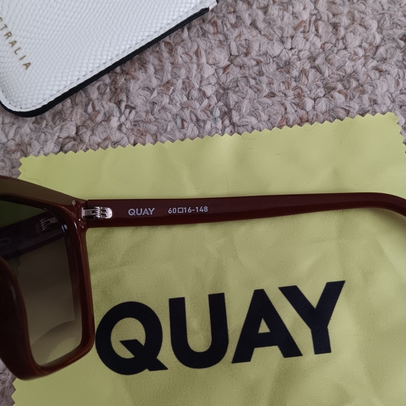 Quay "Level Up" Brown Square Sunglasses - Picture 11 of 15